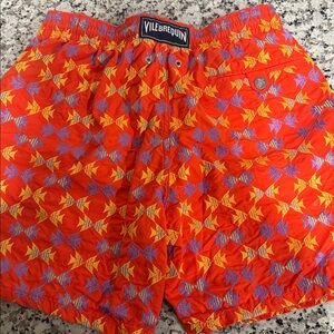 Limited Edition Vilebrequin Embroidered Fish Swim Trunks Men’s Large 60/95